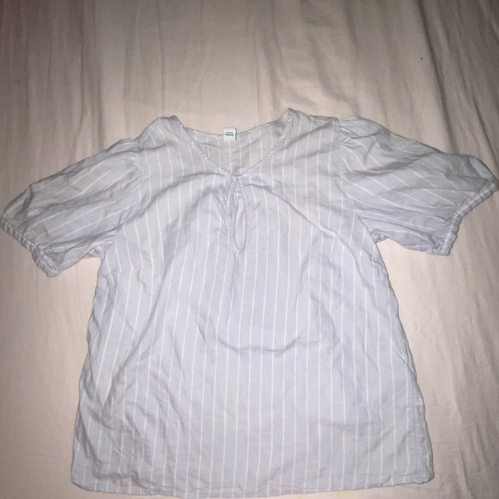 Blue striped Old Navy blouse